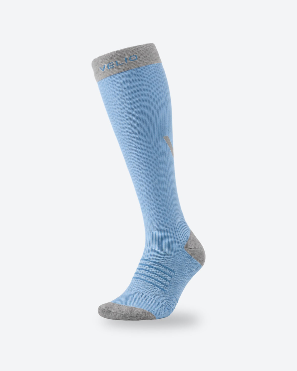 Velio Run Compression Sock — Light Blue